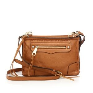Rebecca Minkoff Almond Brown Leather Crossbody Bag